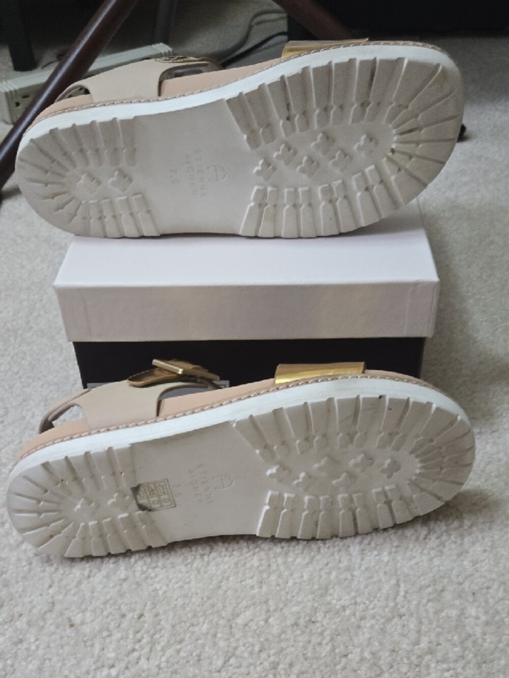 Etienne Aigner Gold Band Sandal - Picture 4 of 9